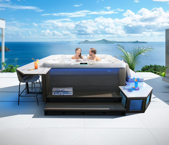 Calspas hot tub being used in a family setting - Eugene